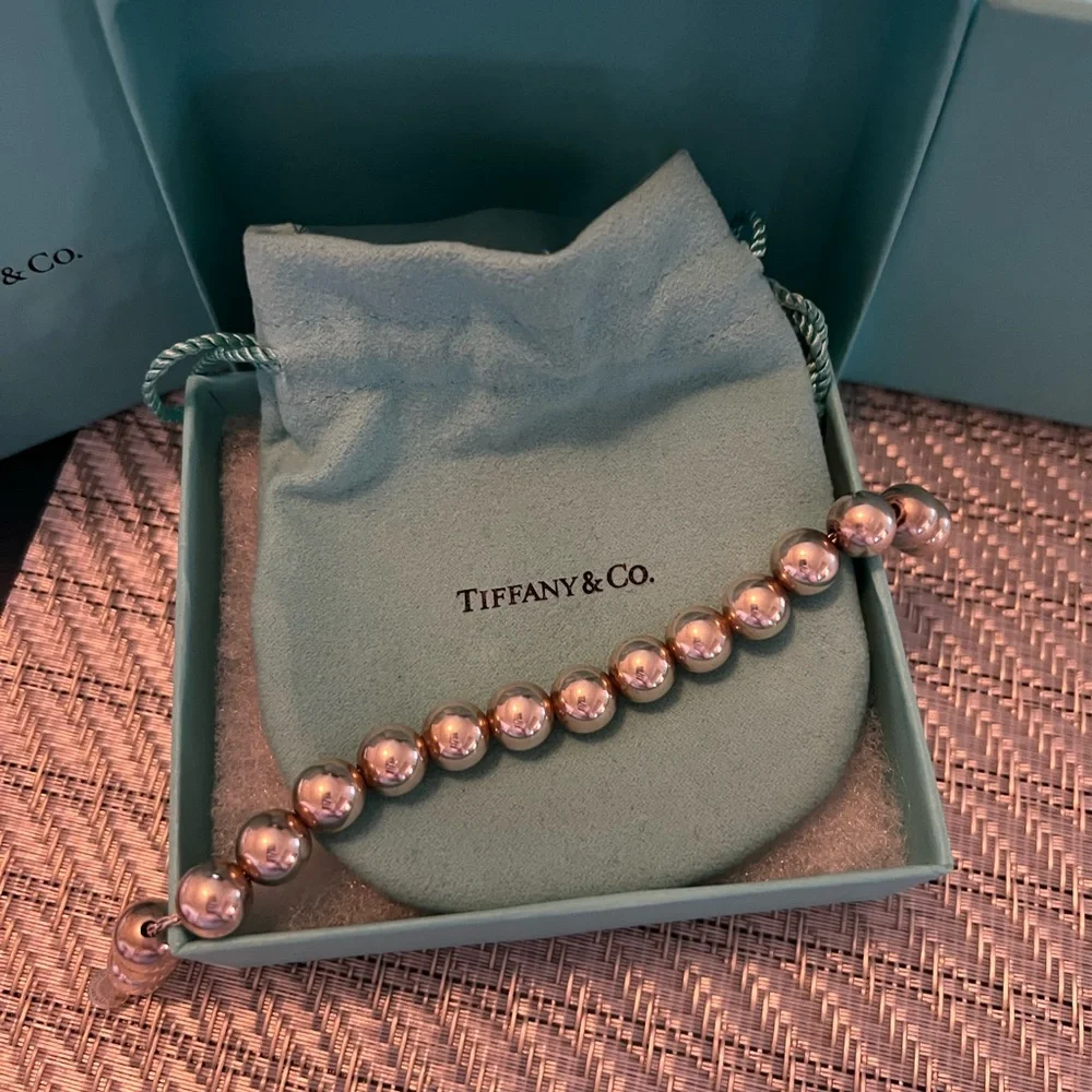 8.25” Tiffany & Co. Hardware Bead Bracelet- 10mm - Picture 3 of 4